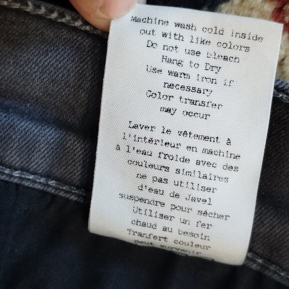 rag & bone Zipper Tech Moto Skinny Ankle Dark Gray Seattle Jeans 29 - Picture 11 of 16